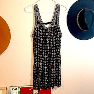 Black and cream summer dress. Very comfortable.